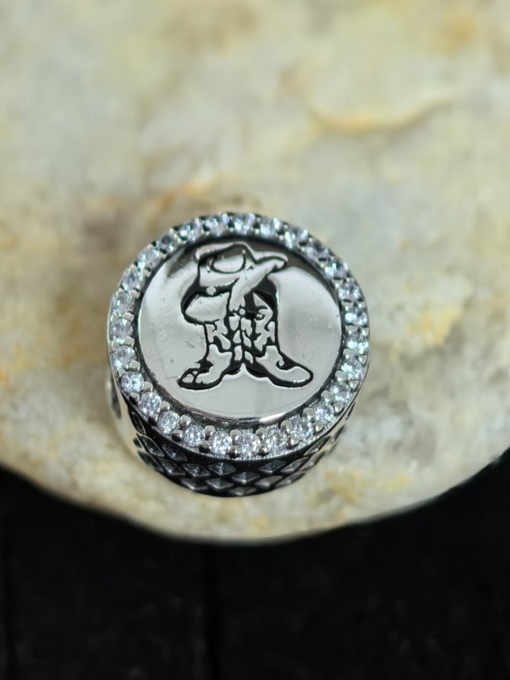 Pandora Texas Cowboy Charm Pendant, S925 Silver Jewelry (Women's)